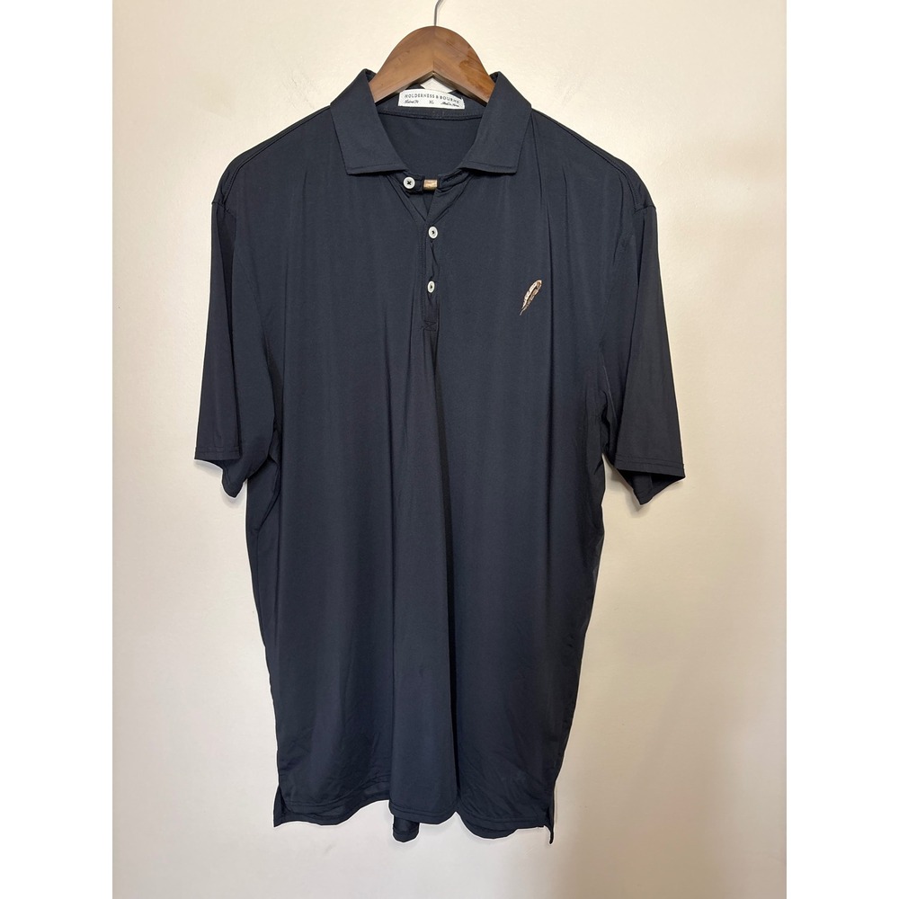 Holderness & Bourne The Anderson XL Black Golf Polo Chechessee Creek Club Logo